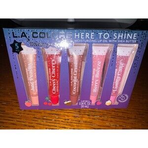 L.A. Colors 5 Pcs Here to Shine Lip Oil Set - Here to Shine
